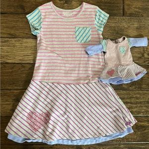 American Girl Brand, Girls Size 10 Dress and matching doll dress! VGUC